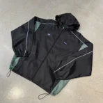 Black/Green IDA Supply Zip-Up Hooded Jacket