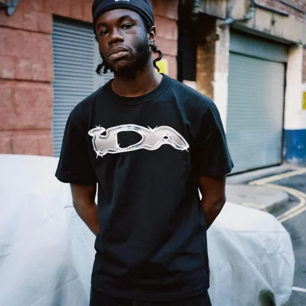 Black IDA SPLY Diamond Graphic Short Sleeve Tee