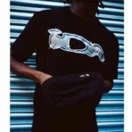 Black/White IDA SPLY Diamond Graphic Short Sleeve Tee - Image 2