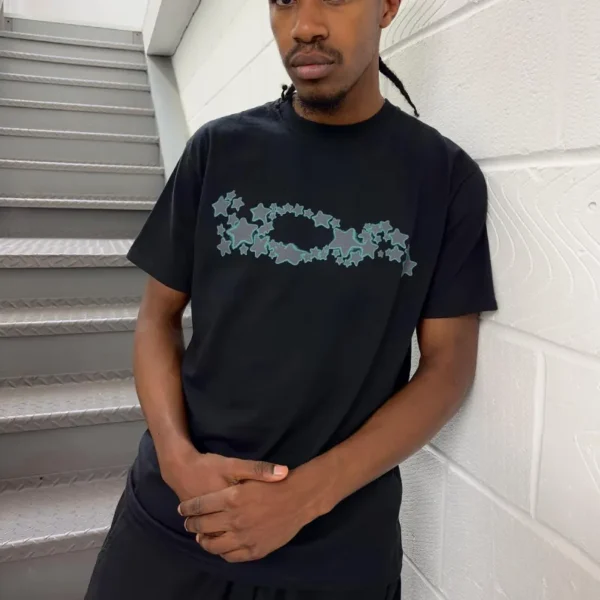 Black IDA SPLY Stars Graphic Short Sleeve Tee