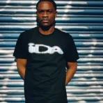 Black IDA Supply Flannel Logo Short Sleeve Tee View