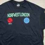 Black IDA Supply North West London Short Sleeve Tee Front