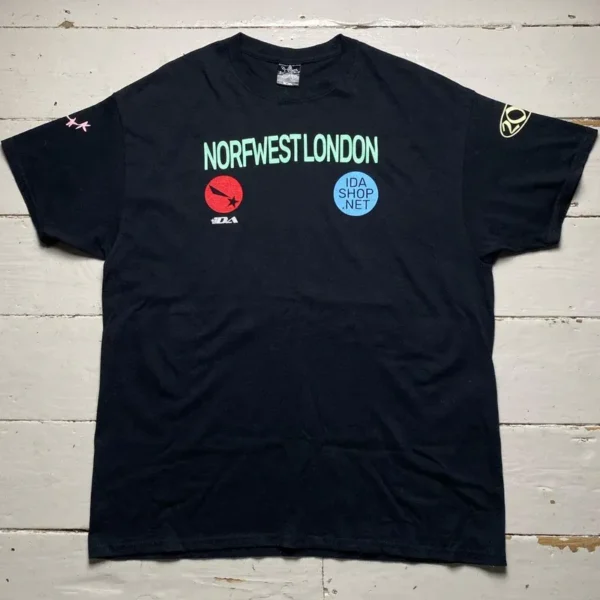 Black IDA Supply North West London Short Sleeve Tees