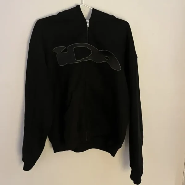 Black IDA Supply OG Logo Zip-Up Hoodie