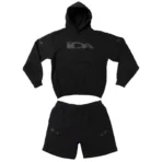 Black IDA Supply OG Logo Zip-Up Short Set