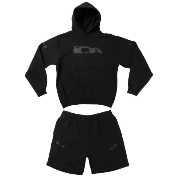 Black IDA Supply OG Logo Zip-Up Short Set
