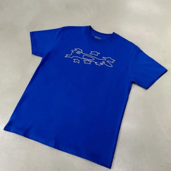 Blue IDA SPLY Free DA People Short Sleeve T-shirt