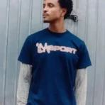 Blue IDA SPLY Sport Short Sleeve Tee Back