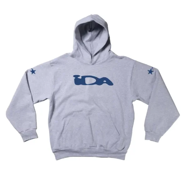 Grey/Blue IDA Supply Logo Pullover Hoodie