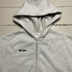Grey IDA Supply Logo Zip-Up Hoodie Front