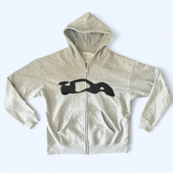 Grey IDA Supply Zip-Up Hoodie