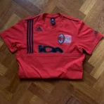 Red Adidas x IDA Supply Football T-shirt Back