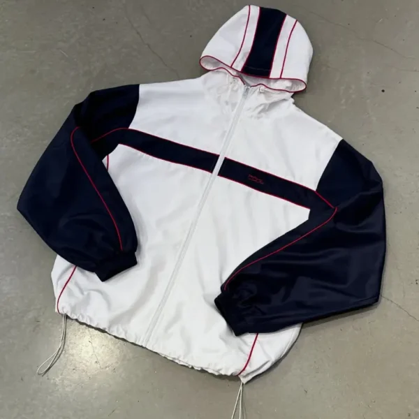 White/Black/Red IDA Supply Zip-Up Jacket