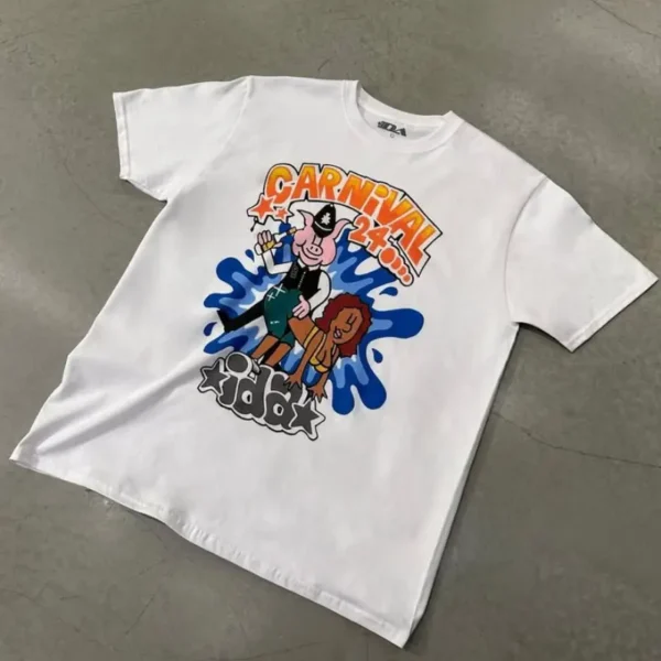 White IDA Supply Carnival 24 Short Sleeve Tee