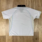 White IDA Supply Sport Collar Football Jersey Back