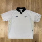 White IDA Supply England Collar Football Jersey