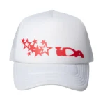 White/Red IDA Supply Reflective Cap