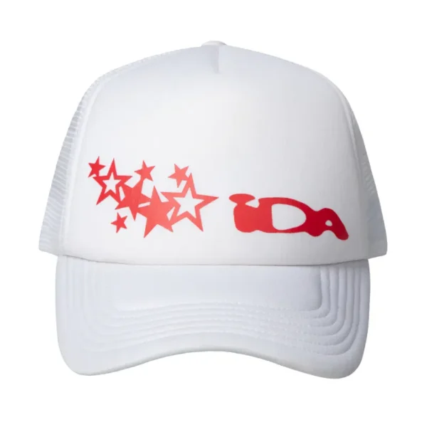 White/Red IDA Supply Reflective Cap