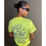 Yellow IDA Supply Sound System Short Sleeve Tee Back