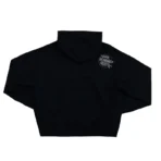 Black IDA Supply Rhinestone Zip-Up Hoodie Back