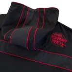 Black/Red IDA Supply ACT Zip-Up Jacket Hood Back