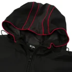 Black/Red IDA Supply ACT Zip-Up Jacket Hood