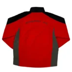 Red IDA Supply FC Track Zip-Up Jacket Back