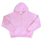 Pink IDA Supply Chain Stitch Zip-Up Hoodie