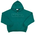 Green IDA Supply Chain Stitch Zip-Up Hoodie