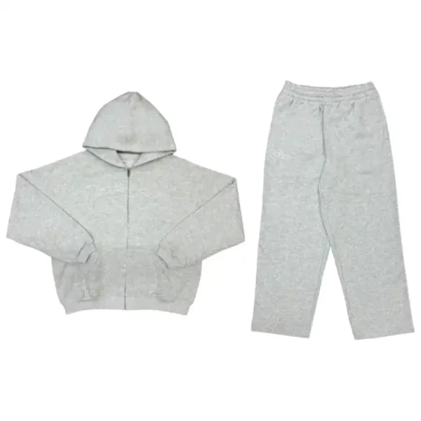 Grey IDA Supply Chain Stitch Logo Zip-Up Tracksuit