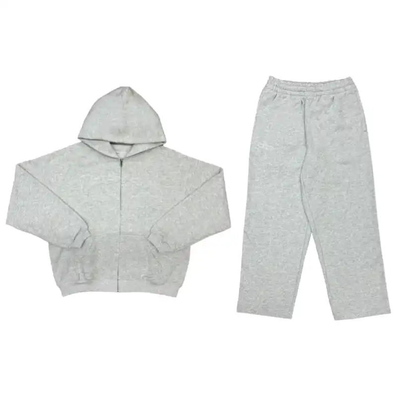 Grey IDA Supply Chain Stitch Logo Zip-Up Tracksuit
