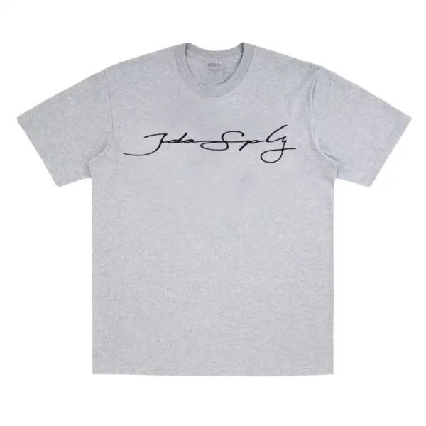 Grey IDA Supply SCRIPT Short Sleeve Tee