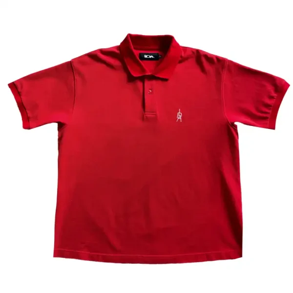 Red IDA Supply Monogram Polo Shirt