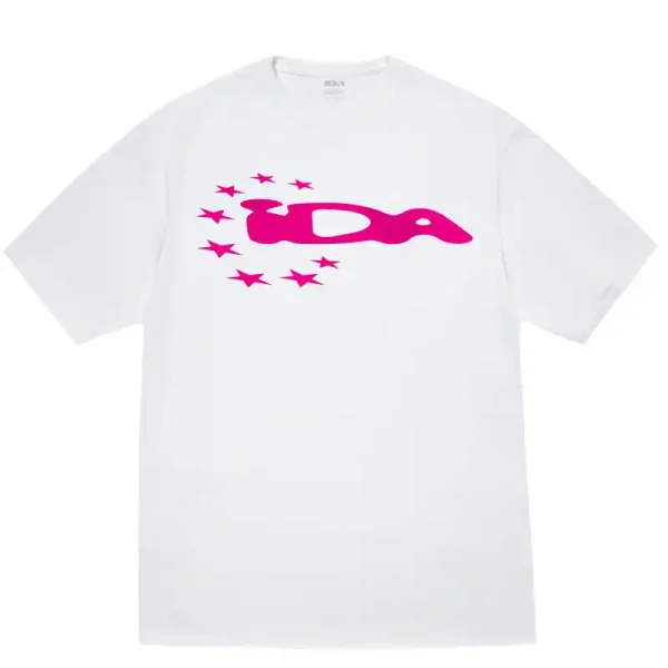 White IDA Supply Pink Star Tee